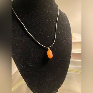 Carnelian Gemstone Pendant Necklace
